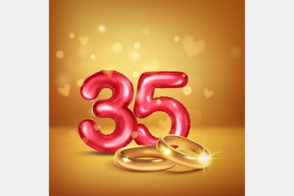 Celebrate Milestones with Red and Gold Visuals
