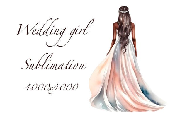 Creating Timeless Romance: Wedding Sublimation, Bride for Your Projects
