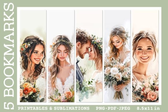 Elegant Wedding Bookmarks: A Touch of Charm for Your Special Day