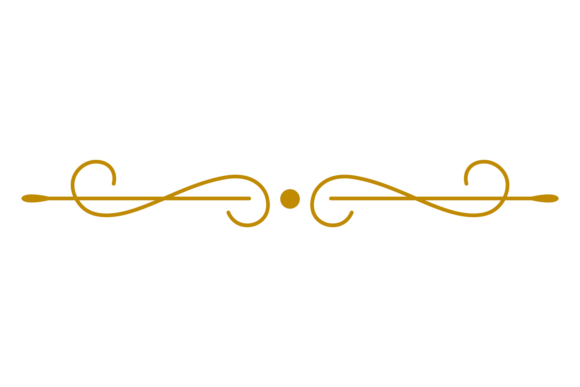 Golden Line Separators: A Retro Wedding Invitation Essential