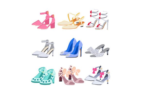 Shoes Wedding Set Cartoon: A Playful Font for Memorable Designs